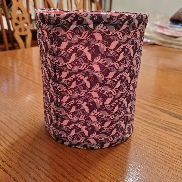 HAND CRAFTED. Petite Fabric Collapsible Waste Basket - Picture 1 of 4